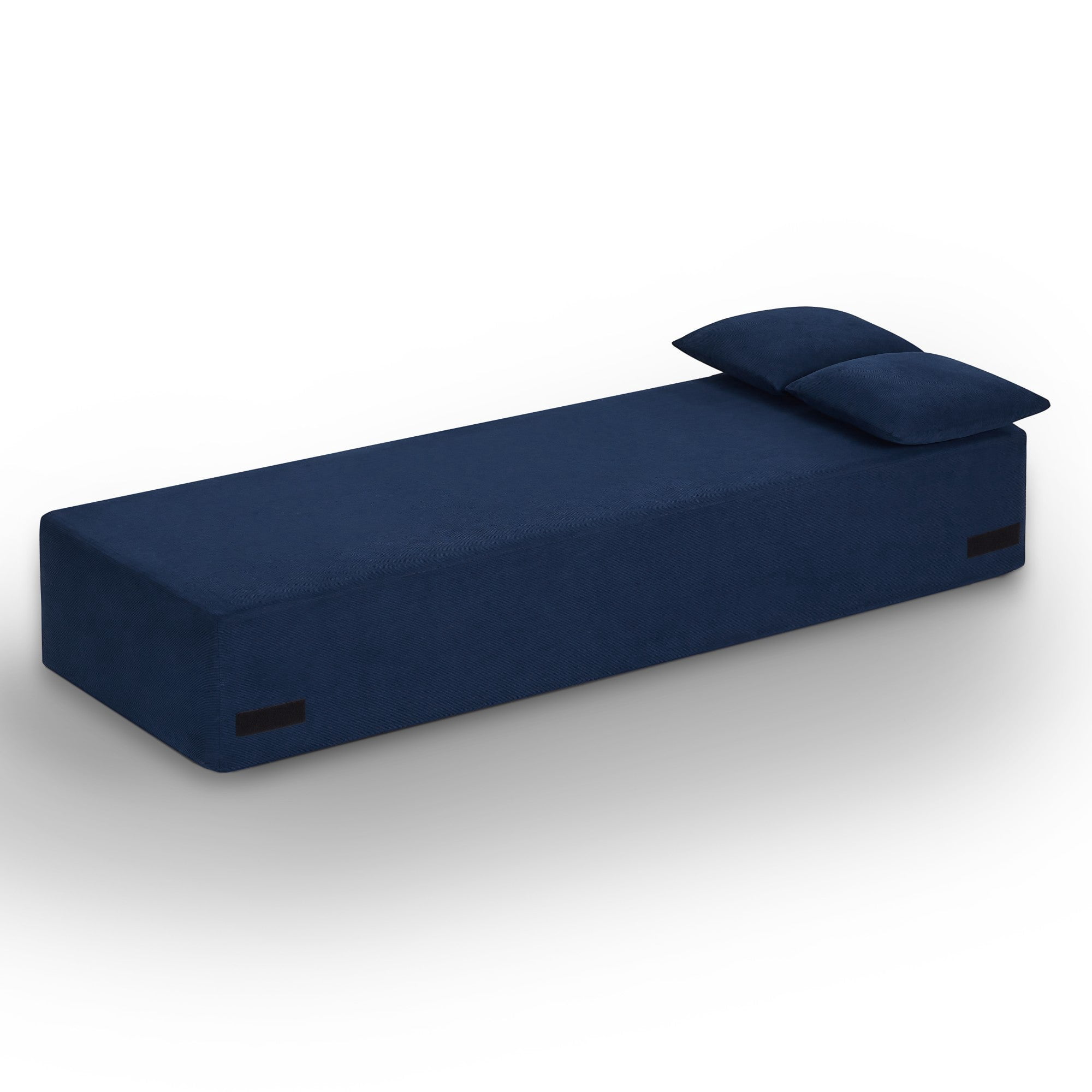 Sailvan Modern 3-Seater Corduroy Sofa,No Assembly Cloud Couch for Small Living Rooms,Apartments and Offices,Plush Boneless Seating Blue