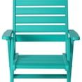 thumbnail image 4 of WestinTrends Azura HDPE Adjustable Highback Folding Outdoor Patio Dining Chairs Set of 2, Turquoise, 4 of 14