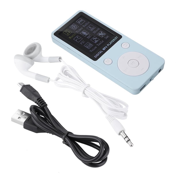 Pantalla Portátil Reproductor De Música Mp4 Soporte De Tarjeta Tf De 32 Gb Con Auriculares Tiempo De Espera Prolongado Azul Minnieouse EL009484-00