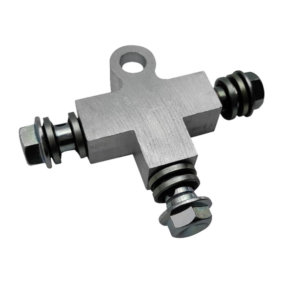 Motocicleta Conector de la manguera de frenos hidráulicos Conector de 3 vías con perno de banjo