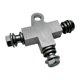 thumbnail image 1 of Motocicleta Conector de la manguera de frenos hidráulicos Conector de 3 vías con perno de banjo, 1 of 9