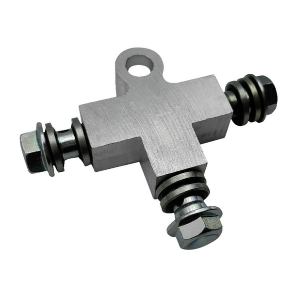 Motocicleta Conector de la manguera de frenos hidráulicos Conector de 3 vías con perno de banjo