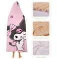 thumbnail image 4 of Kuromi Wearable Blankets Hooded Soft Hoodie Blanket Winter Warm Throw Blankets Cape 40"x50", 4 of 8