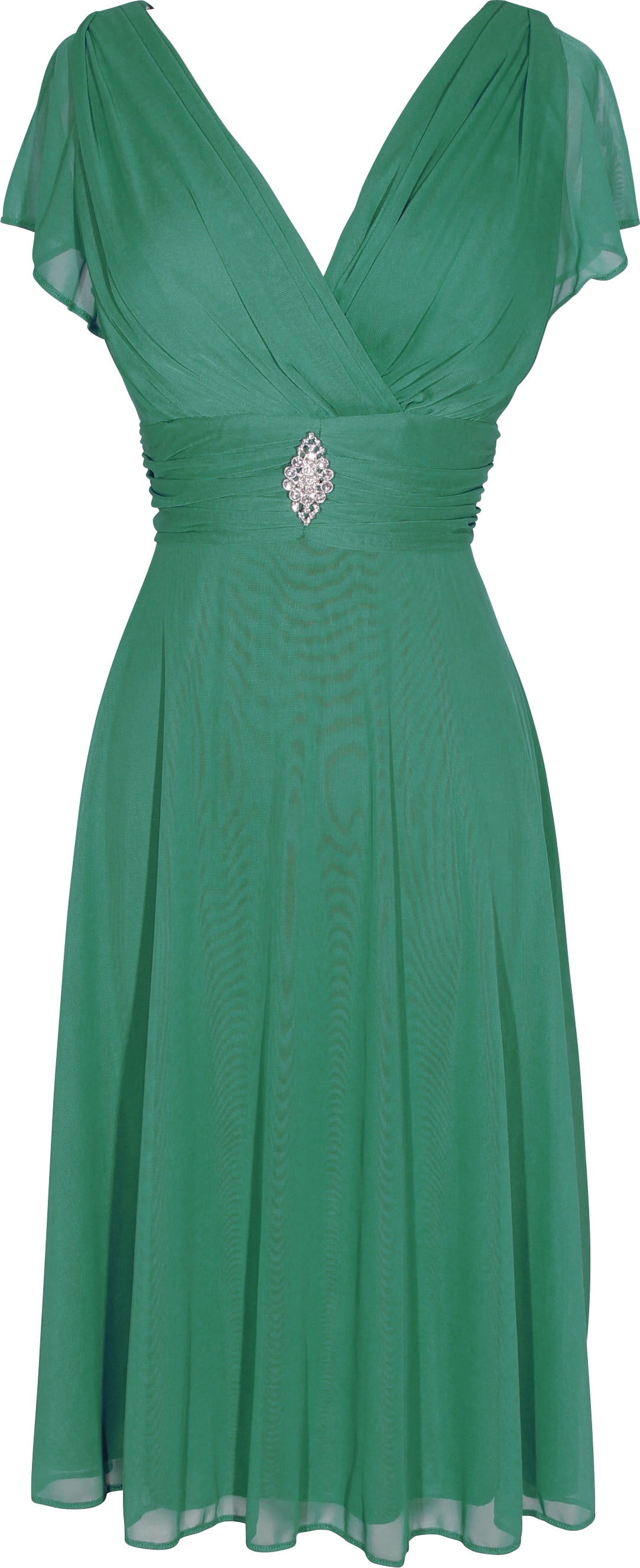 Short Sleeve KneeLength Bridesmaid Mother of the Bride Dress (Small