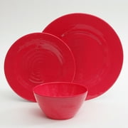 Gibson Home Brela 12-Piece Melamine Dinnerware Set, Service for 4