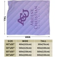 thumbnail image 3 of Abilene Christian University Logo Fleece Blanket, Very Soft Microfiber Flannel Blanket for Couch Warm and Cozy for All Seasons, 3 of 6