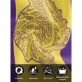 thumbnail image 7 of Conch Mandalas Cloth Napkins Set of 4 Reusable Dinner Napkins, Boho Modern Yellow Purple Abstract Stripe Cocktail Napkin Washable Table Napkins for Wedding/Holiday Party/Baby Shower 20"x20", 7 of 7