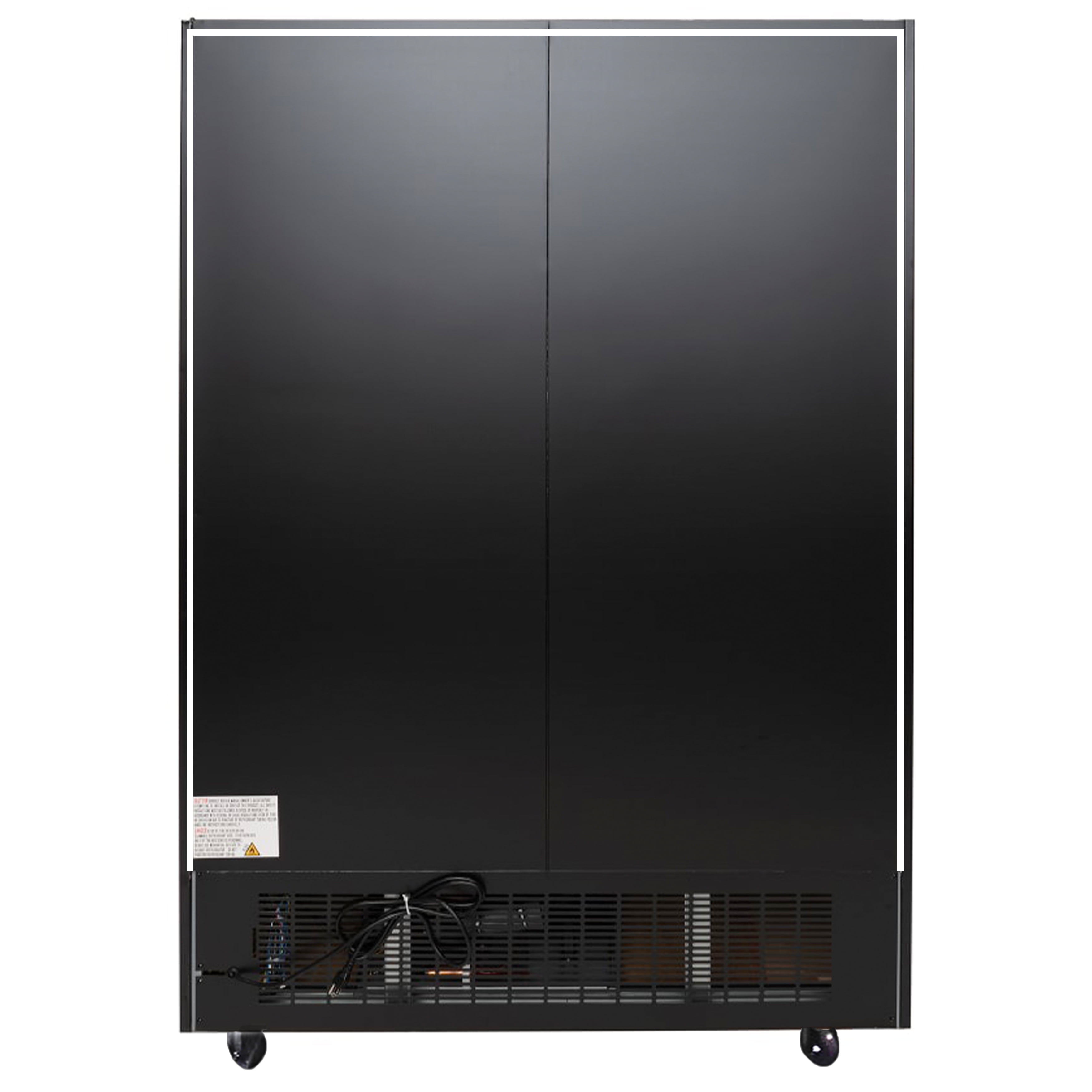 NSF 54" 2-Door Sliding Glass Door Beverage Refrigerator, 39 Cu.Ft. Commercial Merchandiser Cooler, R290