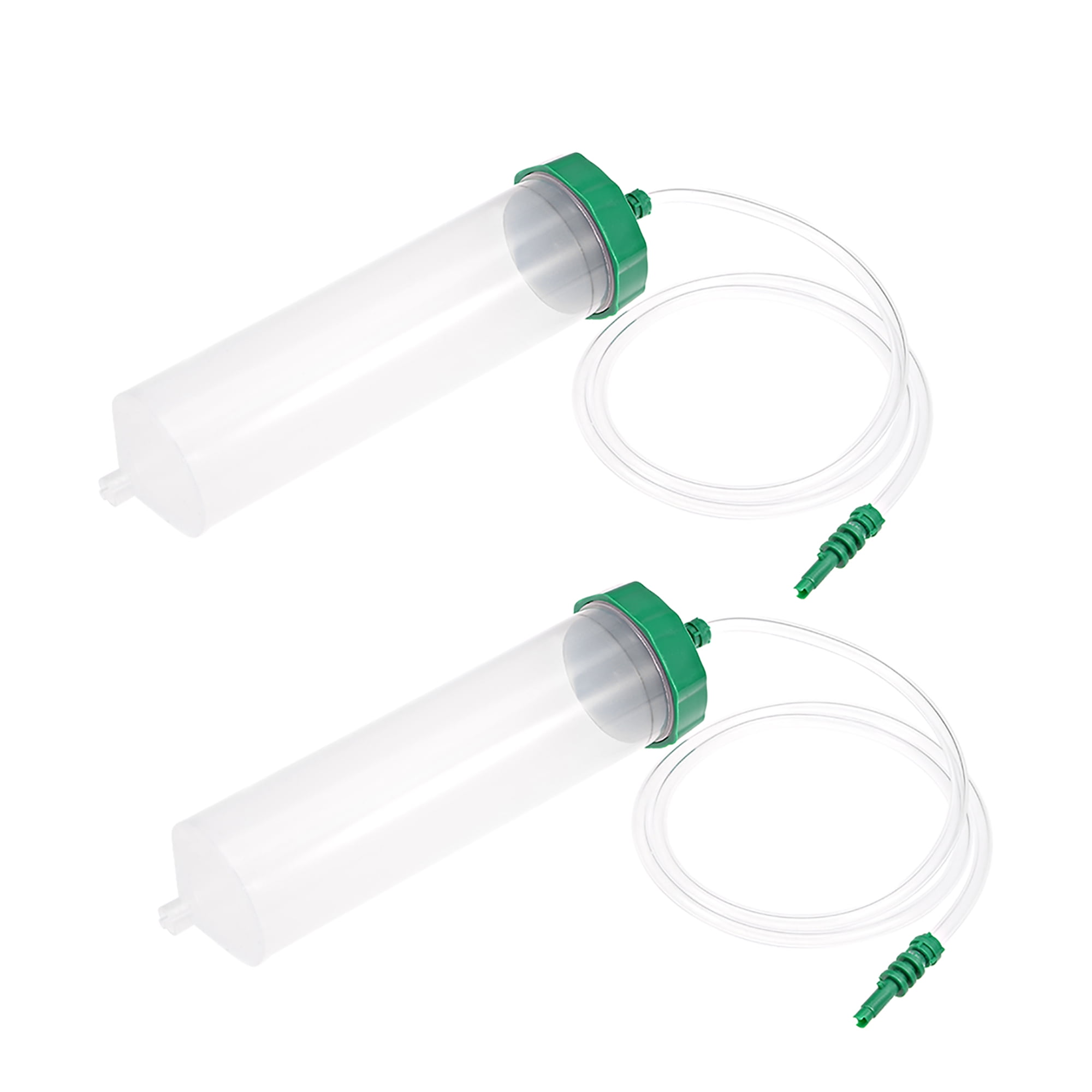 Air Tubing Glue Dispenser Syringes 300cc Clear w Adapter for Industrial