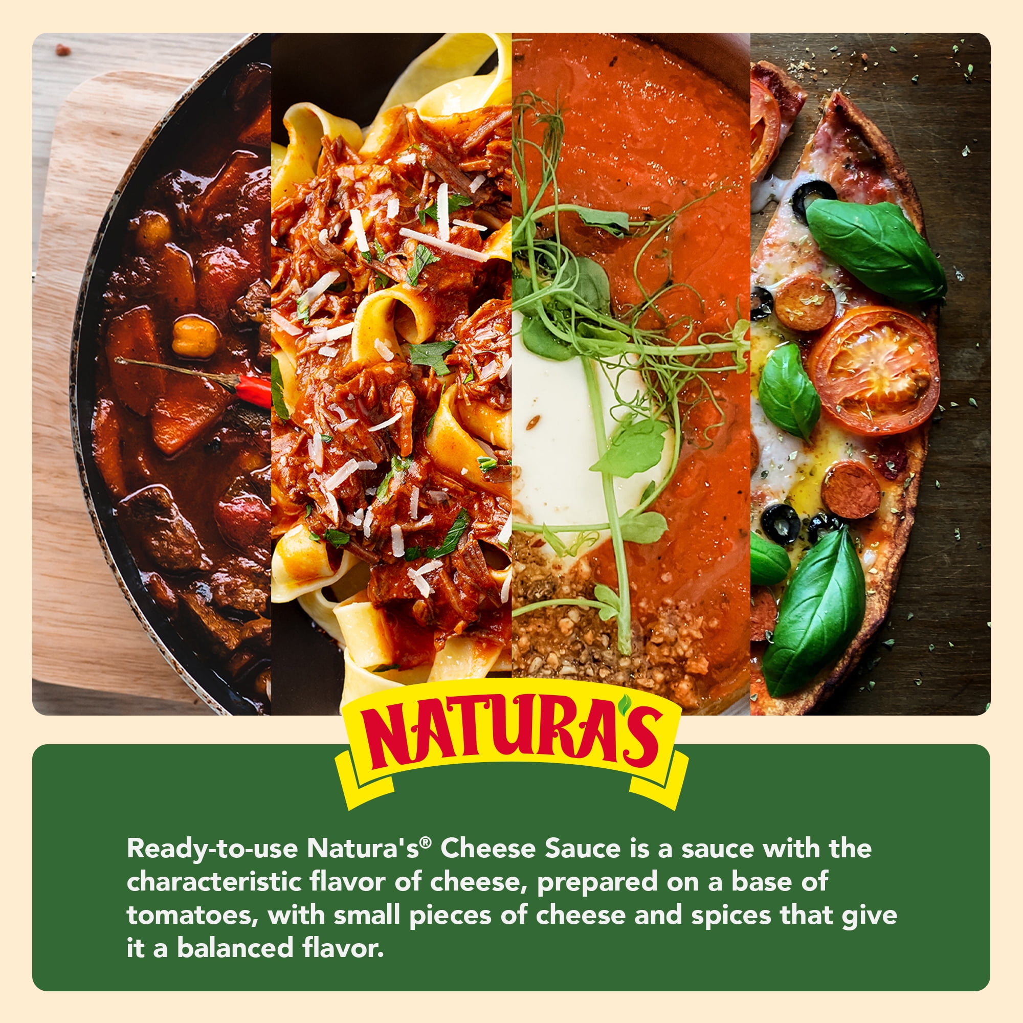 Natura's Tomato Sauce w/Cheese 24/7.1 oz