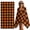 Orange, variant on Black Yellow Plaid 2-in-1 Beach Towel Backpack,Quick Dry Beach Towel Blanket Bag,Retro Country Buffalo Check Gingham Portable Bath Pool Yoga Swim Picnic Camping Towels Travel Essential 27.6x55 Inches