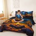 thumbnail image 4 of Erosebridal Outdoor Camping 7pcs Bedding Comforter Set,Rustic Farmhouse Style Queen Bedding Sets For Boys Kids,Reversible, 4 of 7