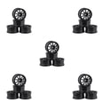 thumbnail image 2 of Shengyu 4 Pieces52mm Elastic *RC Car Tires Wheel Rims Hub Running Racing Drifting Tyres On-road Crawer Assembly Accessories Ten/Black 5Set, 2 of 6