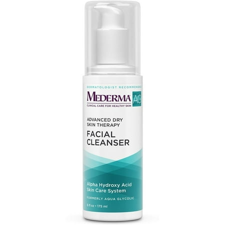 Mederma (Aqua Glycolic) Advanced Dry Skin Therapy Facial Cleanser 6 oz (Pack of 2)