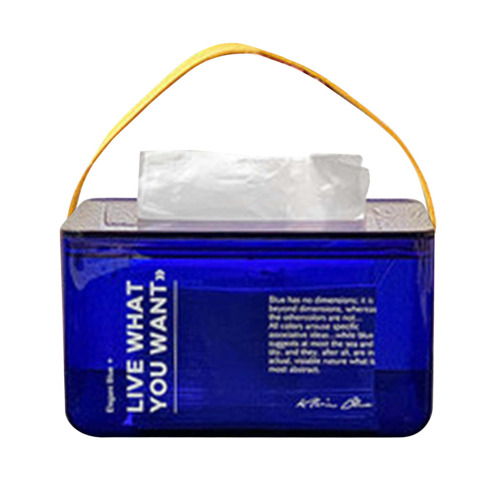 Famure Acrylic Tissue BoxFacial Tissue Box Cover Rectangular Napkin Holder Case Modern Toilet