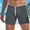 Dark Blue, variant on Ankola Men's Shorts 3 Inch Inseam Sexy Low Waist Running Yoga Gym Training Knit Elastic Drawstring Beach Sweat Shorts