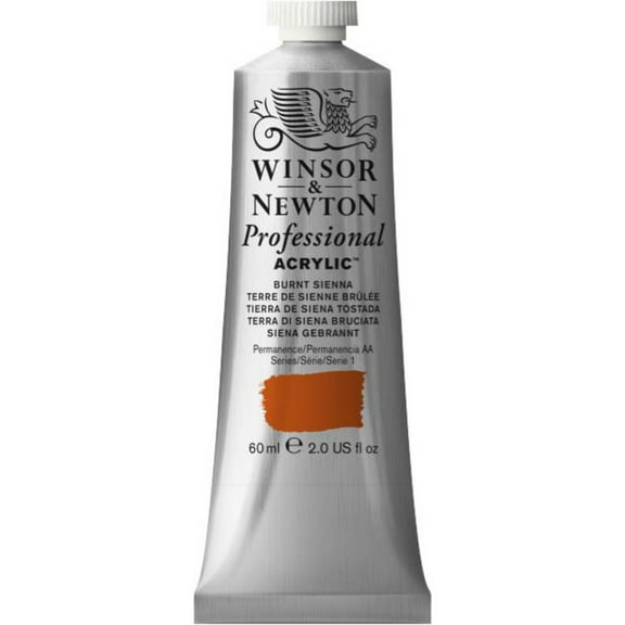Winsor & Newton Artists' Acrylic Color, 60ml Tube, Burnt Sienna