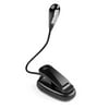 Flexible Book Light - Clip On Four LED Reading Lighting Lamp Hands Free For E-Reader Tablet Smartphone Books Music on Bed Or Travel Portable Easy On Battery Powered