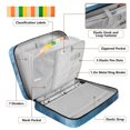 thumbnail image 4 of Haosy Accordion File Organizer Zipper Binder 500 Sheet 6-Tab Expanding File Folder Multi-Pocket 1.2 Inch 3 Ring Ocean Wavea, 4 of 7