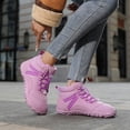 thumbnail image 4 of Rokment Women's Men's Barefoot Combat Hiking Snow Boots Cold Weather Unisex Plush Lined Warm Winter Non Slip Walking Driving Work Ankle Booties Pink Size 9, 4 of 7