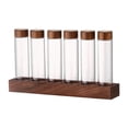 thumbnail image 3 of Contenedores de café con estante Tubos de almacenamiento de granos de café con tapas herméticas de madera 6 hoyos 17g, 3 of 9