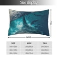 thumbnail image 2 of Fotbe Airplane Shark Funda de Almohada Decorativa Estilo Occidental, Lujo en Algodón, Fundas para Almohadas King, Cojín Estampado para Decoración del Hogar-20"x30", 2 of 6
