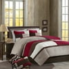 Better Homes and Gardens Microsuede Pieced Bedding Comforter Mini Set