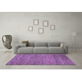 thumbnail image 3 of Ahgly Company Indoor Round Abstract Purple Contemporary Area Rugs, 5' Round, 3 of 4