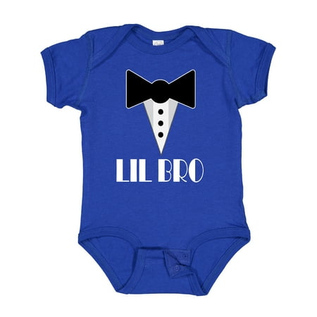 

Inktastic Lil Bro Little Brother Mock Tuxedo Tux Gift Baby Boy Bodysuit