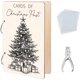 thumbnail image 1 of Organizador de tarjetas de felicitación con forma de árbol de Navidad, carpeta de postales de madera, almacenamiento de tarjetas, álbum de fotos de 2 anillas, 1 of 7