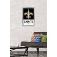 thumbnail image 2 of NFL New Orleans Saints - Logo 21 Wall Poster, 14.725" x 22.375", Framed, 2 of 3