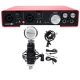 thumbnail image 1 of Focusrite SCARLETT 6I6 2ndGen USB Audio Recording Interface+Condenser Microphone, 1 of 11