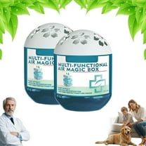 Indoor Air Purification Dust Removal Magic Box, Multi Functional Air Magic Box, Automatic Dust Absorption, No Electricity & Silent Air Purifier for Bedroom, Living Room, Office, Day & Night Use(2PCS)