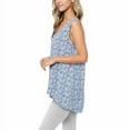 thumbnail image 3 of Fever Ladies' Sleeveless Tunic, Blue Paisley XS, 3 of 4