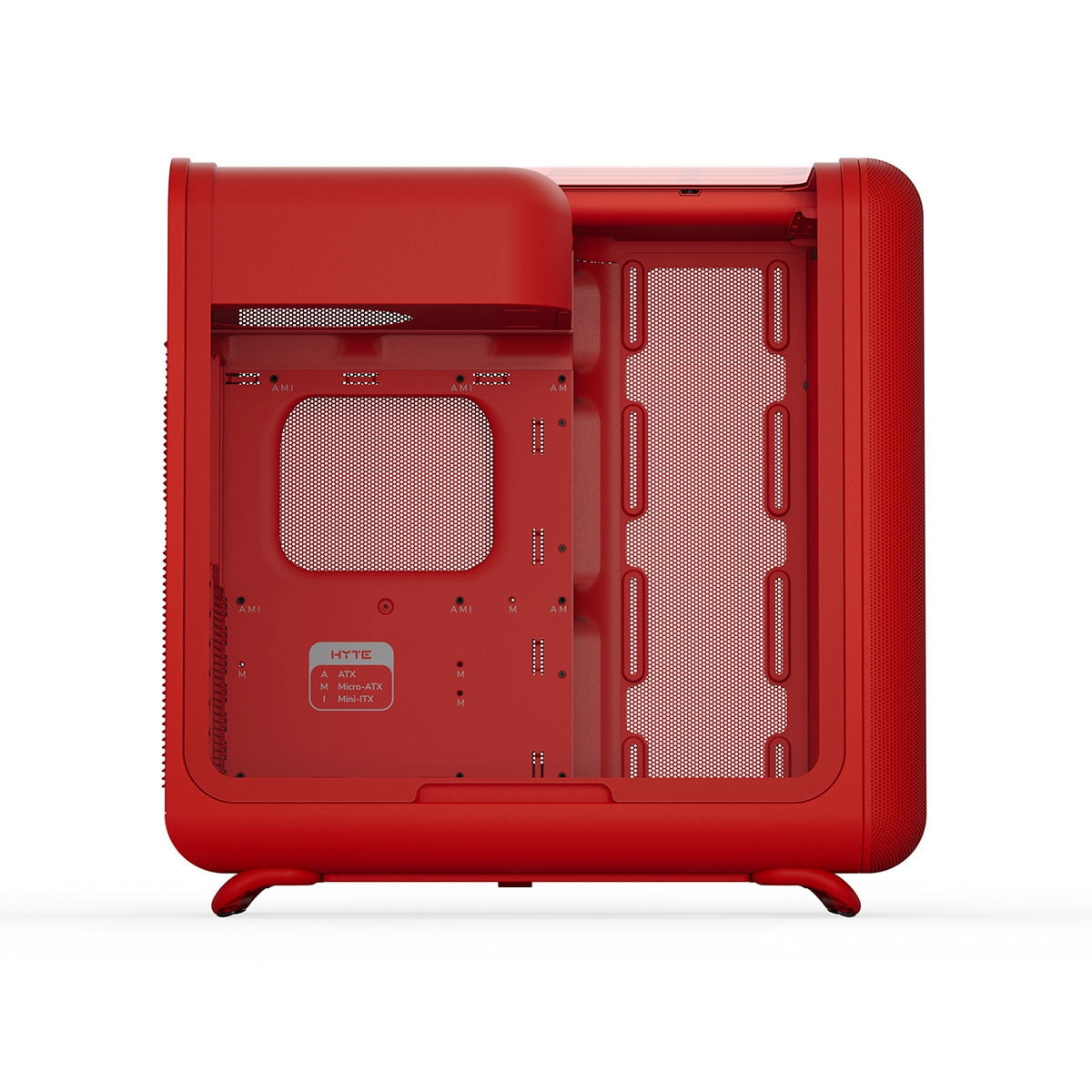 HYTE X50 Modern Performance ATX Mid-Tower PC Gaming Case - Wild Cherry (Red)
