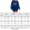 thumbnail image 3 of Sweat-shirt imprimé de noël pour femmes, sweat-shirt tendance à col rond, vêtements de sport décontractés, 3 of 9