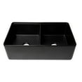 thumbnail image 2 of ALFI brand ABFS3320D-BM Black Matte Workstation 33" x 20" Double Bowl Step Rim Fireclay Farm Sink with Accessories, 2 of 7