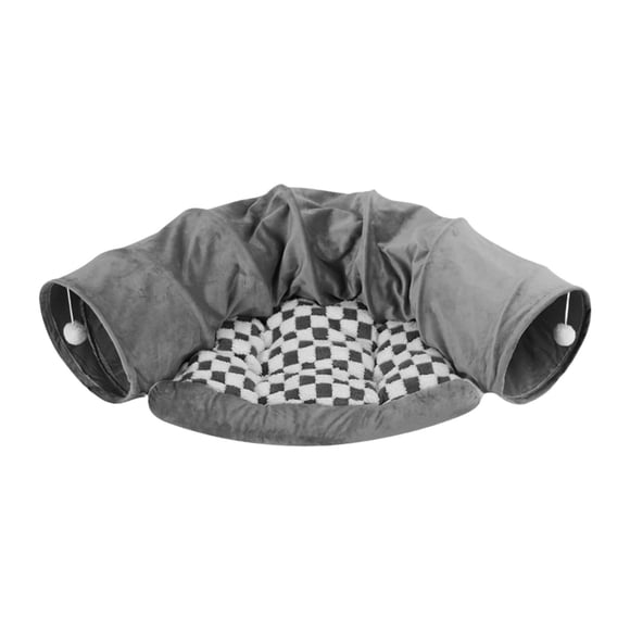 Cama túnel 2 en 1 para gatos, escondite, entrenamiento para gatitos, centro de actividades para gatos, túnel de juego, juguetes para gatos de