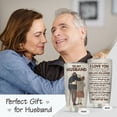 thumbnail image 2 of Gifts for Husband - Husband Gifts from Wife - I Love You Gifts for Him for Anniversary, Husband Birthday Gift, Husband Christmas Gifts - Husband Wood 20oz Stainless Steel Tumbler, 2 of 6