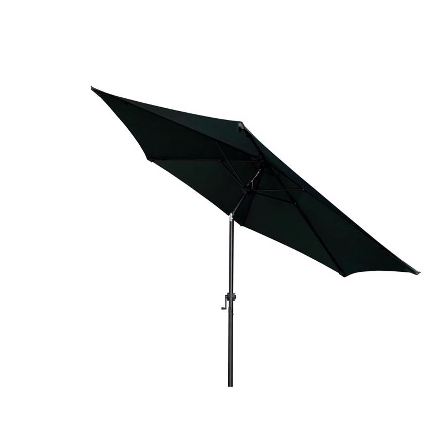 Living Accents 9 ft. Tiltable Hunter Green Market Umbrella