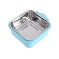 thumbnail image 2 of Removable Stainless Steel Hanging Pet Cage Bowl with Holder for Dog Cat Puppy Rabbit Bird Kennel Food Water Feeder, 2 of 9