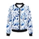 thumbnail image 4 of Puntoco Abrigo Casual De Manga Larga Con Estampado Floral Y Cremallera Con Bolsillo Y Cuello Alto Para Mujer Puntoco Puntoco-1, 4 of 4