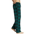 thumbnail image 4 of Onimisc Mens Pajama Pants Flannel Plaid Cotton Sleep Lounge Pants Warm Sleepwear Pants PJ Bottoms with Pockets and Button Fly, 1 Pack, 4 of 9