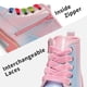 thumbnail image 5 of Botas de combate cortas con brillo DREAM PAIRS en rosa arcoíris, 5 of 7