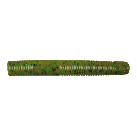 YUM Ned Dinger Soft Plastic 3" Amber Green Flake 8 Count