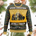 thumbnail image 3 of Suéter navideño feo de anime para hombres y mujeres, El señor de los anillos, Filthy Hobitses, camisetas de anime de dibujos animados, sudadera con capucha para parejas, 3 of 4