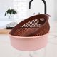 thumbnail image 4 of Cesta Coladora Grande de Plástico para Fregadero | Colador Doble para Frutas y Verduras | Material Apto para Uso Alimentario | Utensilio de Cocina de 25,4 X 22,9 X 8,9 Cm para Lavar y Almacenar, 4 of 6