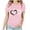 Pink, variant on Ecqkame Valentine Day Shirts for Women Cute Romantic Lover Heart Tee Shirt Round Neck Short Sleeve Casual Tops Hot Pink XXXL