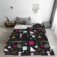 thumbnail image 5 of Salouo Colorful Geometry Print Bed Blankets,Flannel Blanket Comfortable Air Conditioning Blanket Lightweight Blanket for Sofa Bed Travel & Couch -60"x50", 5 of 8