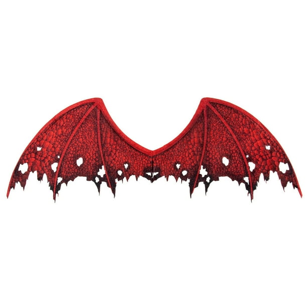Decoraciones de Halloween, adornos de Halloween, regalos de Halloween, disfraz de alas de diablo, ala/máscara de diablo, accesorios de cosplay de Halloween, alas de diablo no tejidas para adultos y ni
